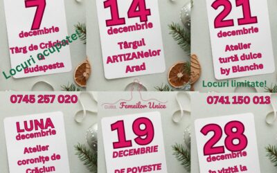 Evenimente decembrie 2024