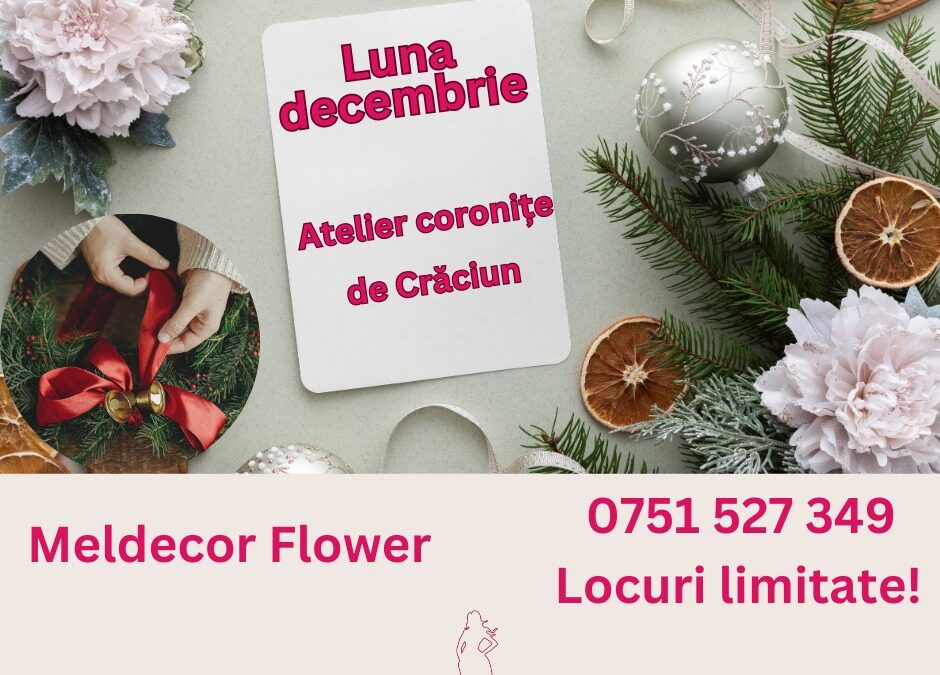 Atelier creativ Coronițe de Crăciun