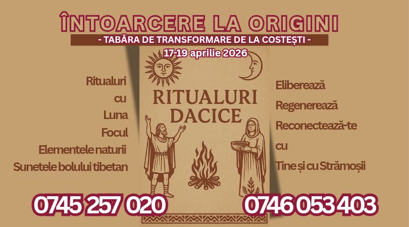 Întoarcere la Origini. Tabăra de Transformare. Costești, aprilie 2026