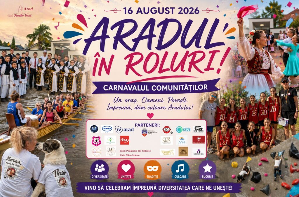 „ARADUL ÎN ROLURI” – CARNAVALUL COMUNITĂȚILOR